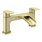 Valencia Brushed Brass Waterfall Bath Filler Large Image