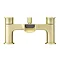 Valencia Brushed Brass Waterfall Bath Shower Mixer incl. Shower Kit  Feature Large Image