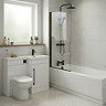 Valencia Matt Black Modern Complete Bathroom Suite