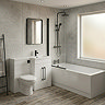 Valencia Matt Black Round Complete Combination Bathroom Package