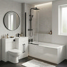 Valencia Matt Black Square Complete Combination Bathroom Package