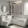 Valencia Matt Black Square Modern Complete Bathroom Suite