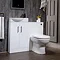 Valencia Mini Gloss White WC Unit + Cistern (Depth 155mm) Profile Large Image