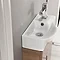 Valencia Mini Oak Vanity Unit - 400mm Wide Feature Large Image