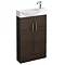 Valencia Mini Walnut Vanity Unit - 500mm Wide Large Image