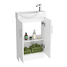 Valencia Mini Gloss White Vanity Unit - 500mm Wide  Profile Large Image