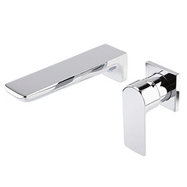 Valencia Modern 2TH Wall Mounted Basin Mixer Medium Image