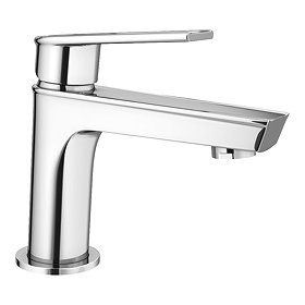 Valencia Modern Single Lever Basin Mixer Tap + Waste Large Image