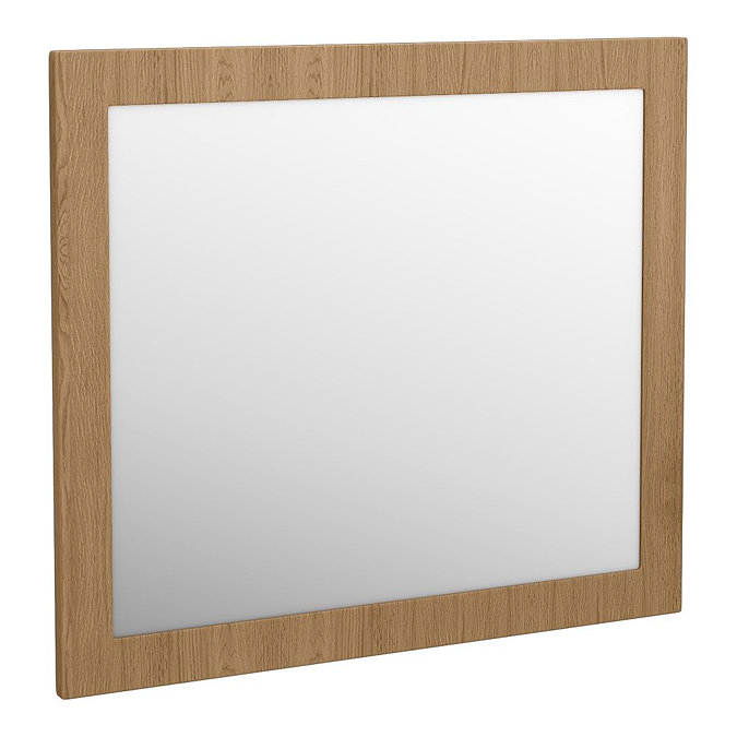 Valencia Naturale Oak Effect Framed Mirror 800 x 700mm  Feature Large Image