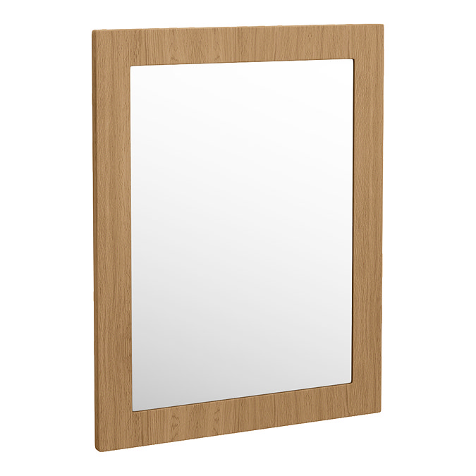 Valencia Naturale Oak Effect Framed Mirror 550 x 700mm Feature Large Image