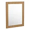 Valencia Naturale Oak Effect Framed Mirror 550 x 700mm Feature Large Image