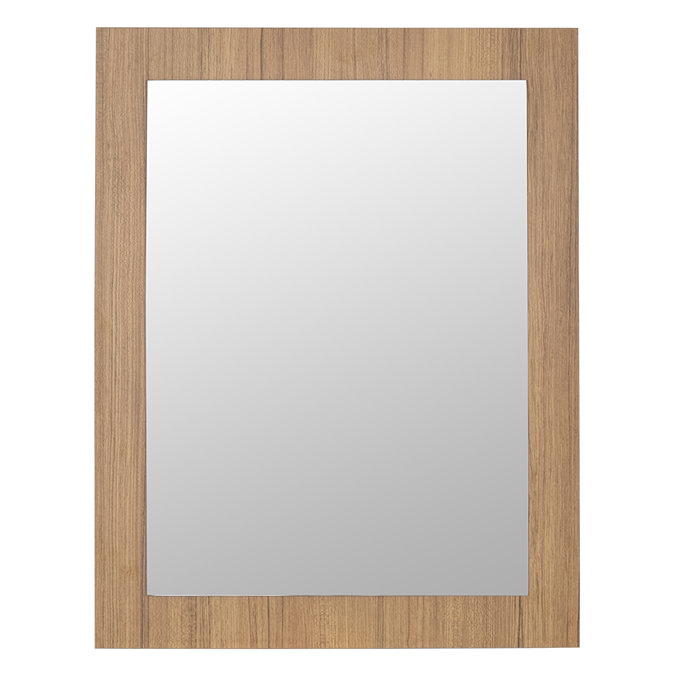 Valencia Naturale Oak Effect Framed Mirror 550 x 700mm Large Image