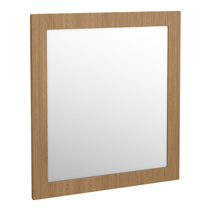 Valencia Naturale Oak Effect Framed Mirror 650 x 700mm  Feature Large Image