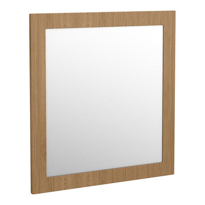 Valencia Naturale Oak Effect Framed Mirror 650 x 700mm Feature Large Image