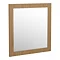 Valencia Naturale Oak Effect Framed Mirror 650 x 700mm  Feature Large Image