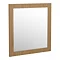 Valencia Naturale Oak Effect Framed Mirror 650 x 700mm Feature Large Image