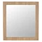 Valencia Naturale Oak Effect Framed Mirror 650 x 700mm Large Image