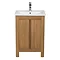 Valencia Naturale Oak Effect Vanity Unit - 550mm Wide  Profile Large Image