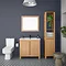 Valencia Naturale Oak Effect Vanity Unit - 850mm Wide Standard Large Image