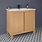 Valencia Naturale Oak Effect Vanity Unit - 850mm Wide Large Image