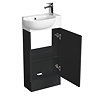 Valencia Perla Floor Standing Vanity incl. Matt Black Handle (Matt Black - 450mm Wide)