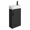 Valencia Perla Floor Standing Vanity incl. Matt Black Handle (Matt Black - 450mm Wide)