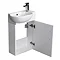 Valencia Perla Wall Hung Cloakroom Vanity (Gloss White - 450mm Wide)  Feature Large Image