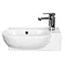 Valencia Perla Wall Hung Cloakroom Vanity (Gloss White - 450mm Wide)  In Bathroom Large Image