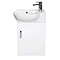 Valencia Perla Wall Hung Cloakroom Vanity (Gloss White - 450mm Wide)  In Bathroom Large Image