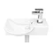 Valencia Wall Hung Basin (400mm Wide - Gloss White)  Feature Large Image