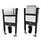 Valencia Wall Hung Toilet with Soft Close Seat (incl. Chrome Flush + Concealed Cistern Frame) In Bathroom Large Image