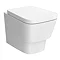 Valencia Wall Hung Toilet with Soft Close Seat (inc. Matt Black Flush + Concealed Cistern Frame)  Pr