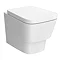 Valencia Wall Hung Toilet with Soft Close Seat (inc. Matt Black Flush + Concealed Cistern Frame) Pr