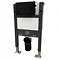 Valencia Wall Hung Toilet with Soft Close Seat (incl. Matt Black Flush + Concealed Cistern Frame) S