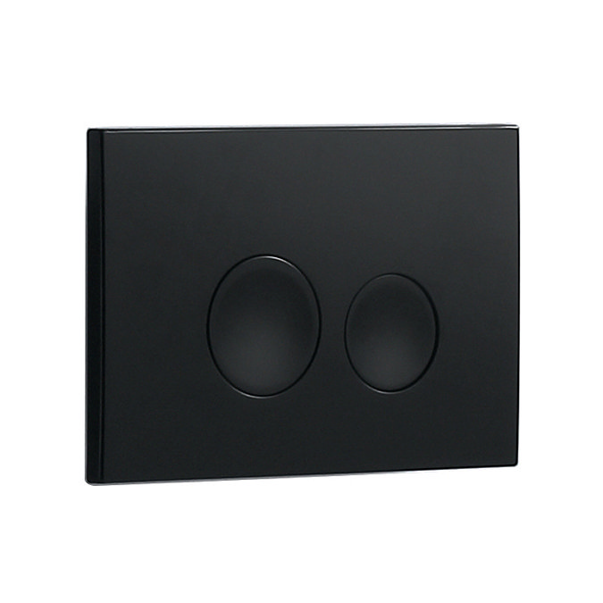 Valencia Wall Hung Toilet with Soft Close Seat (incl. Matt Black Flush + Concealed Cistern Frame) a