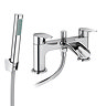 Valencia Waterfall Bath Shower Mixer with Shower Kit - Chrome