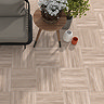 Valois Mid Oak Slatted Wood Effect Wall & Floor Tiles - 450 x 450mm