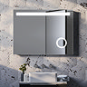 Vancouver 800 x 600mm LED Mirror with Motion Sensor, Magnifier, Anti-Fog Demist + Shaving Socket