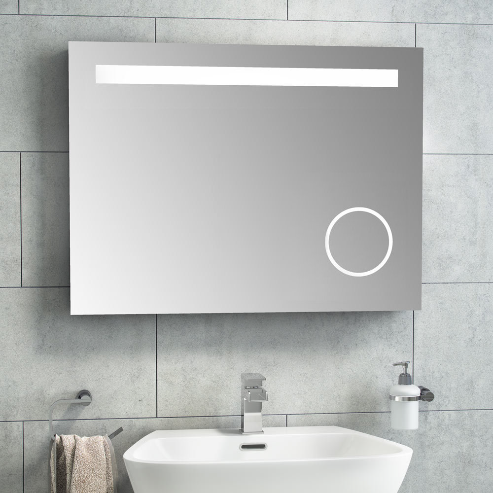 Sensor led store mirror