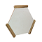 Varallo Hexagon Beige Stone & Oak Effect Tiles - 220 x 250mm