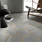 Varallo Hexagon Light Grey Stone & Oak Effect Tiles - 220 x 250mm