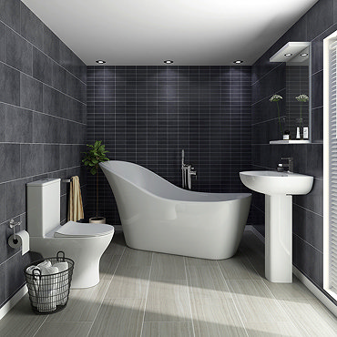 Vegas Modern Freestanding Bath Suite  Profile Large Image