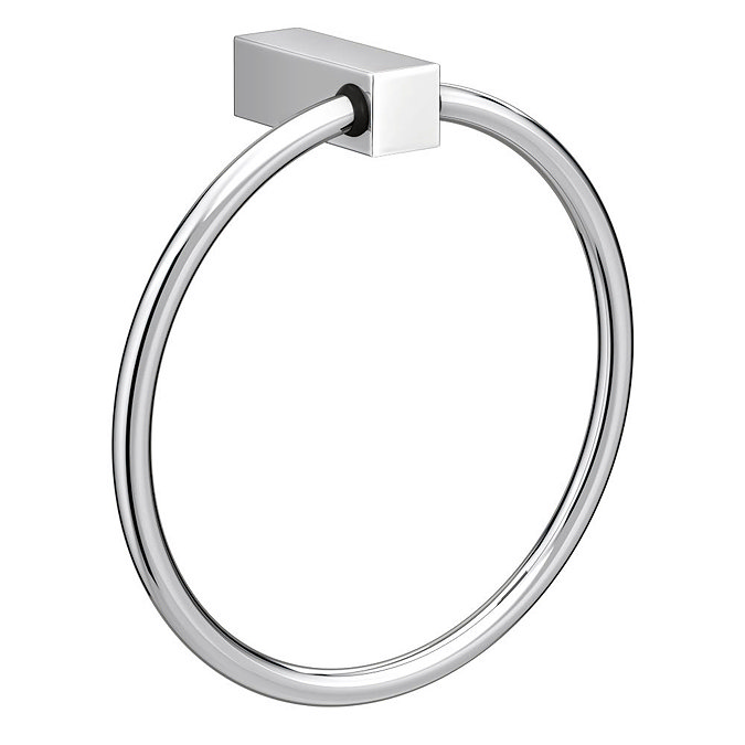 Vela Round Towel Ring - Chrome Large Image