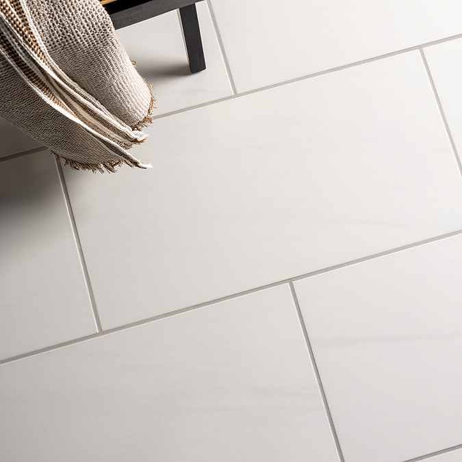 Veleso Gloss Dolomite Marble Effect Wall and Floor Tiles - 300 x 600mm