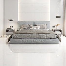 Veleso Large Format Gloss Dolomite Marble Effect Wall and Floor Tiles - 600 x 1200mm