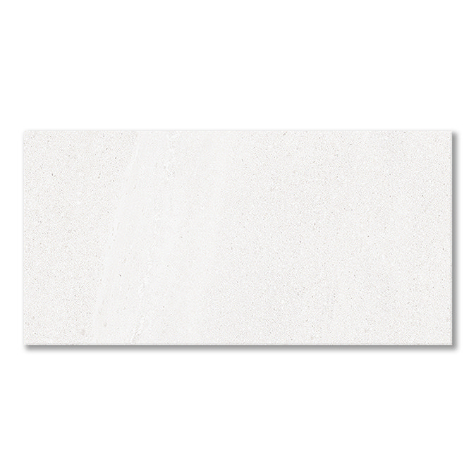Alana White Stone Effect Wall and Floor Tiles - 300 x 600mm