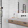 Alana White Stone Effect Wall and Floor Tiles - 300 x 600mm