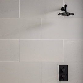 Alana White Stone Effect Wall and Floor Tiles - 300 x 600mm
