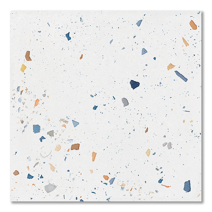 Venezia White Terrazzo Effect Wall & Floor Tiles - 185 x 185mm