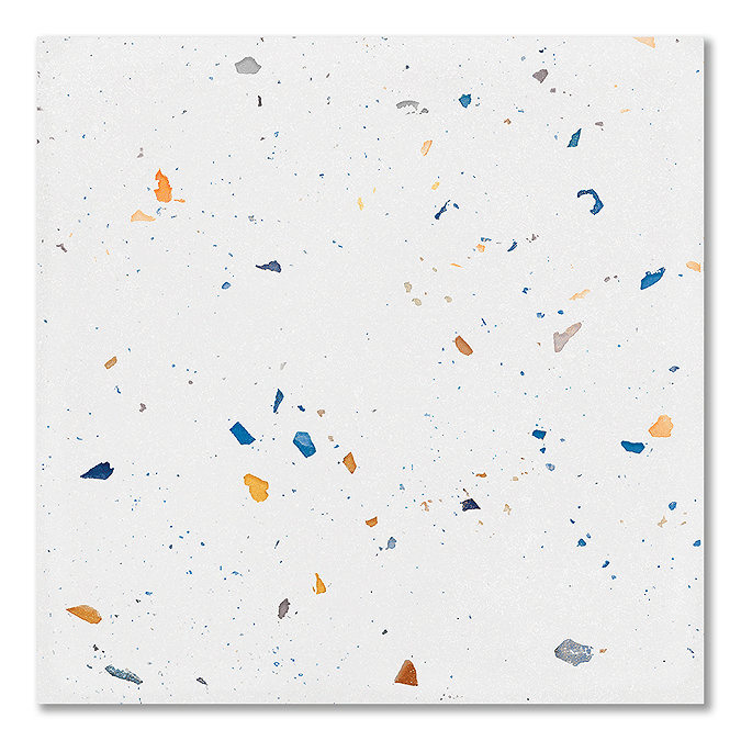 Venezia White Terrazzo Effect Wall & Floor Tiles - 185 x 185mm